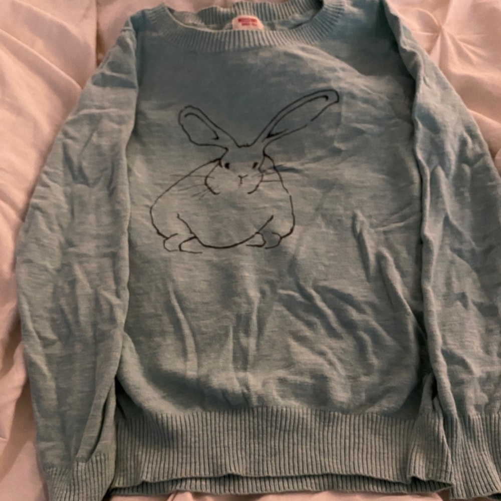 Light Blue Bunny Sweater